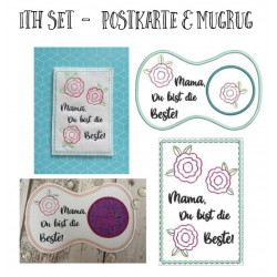 ITH - Postkarte & MugRug Set - Beste Mama
